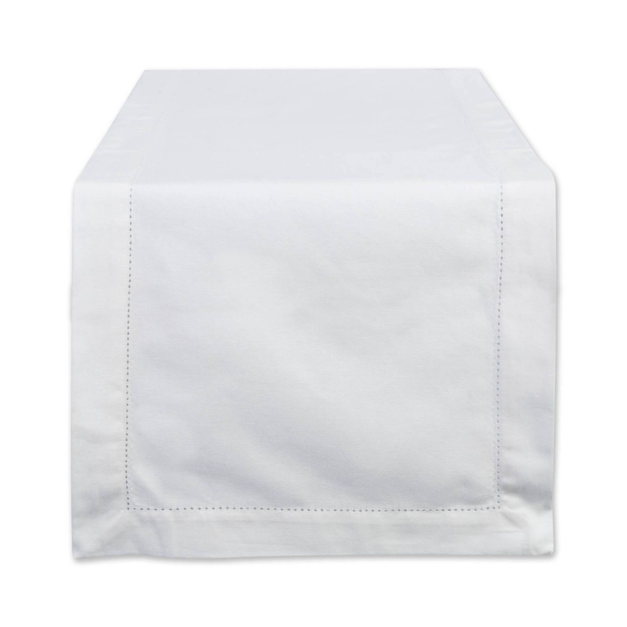 DII® 72" Off White Hemstitch Table Runner